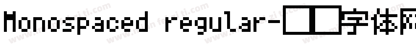 Monospaced regular字体转换